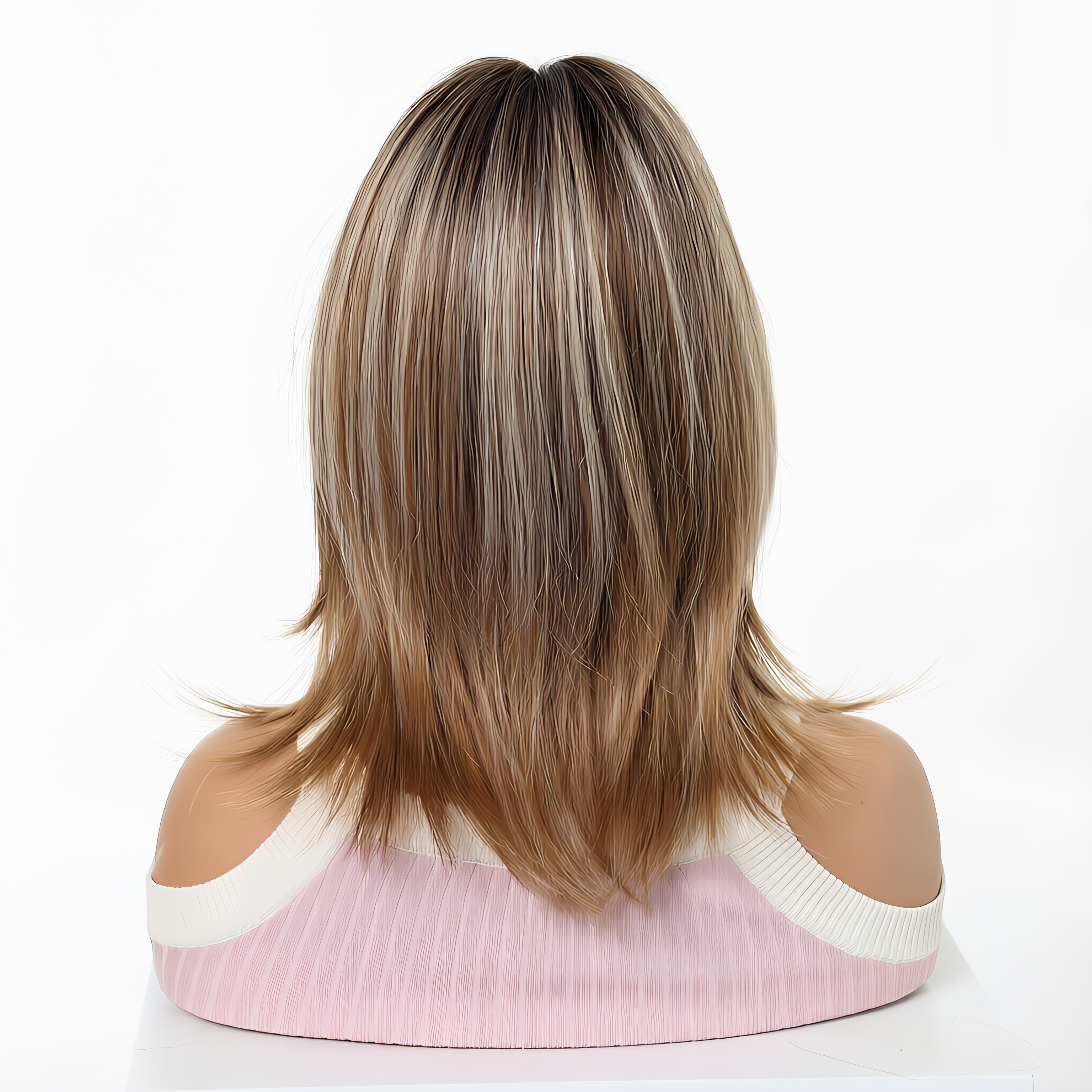 Daily light brown wig, headban - مراجعة Wig Fiber Net وسعره