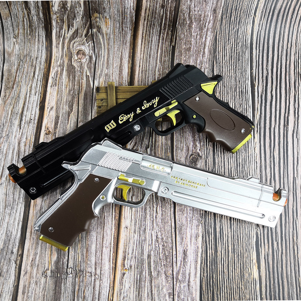 PU Dante Pistol Gun Ebony Ivor - مراجعة Cosplay Prop Pistol وسعره