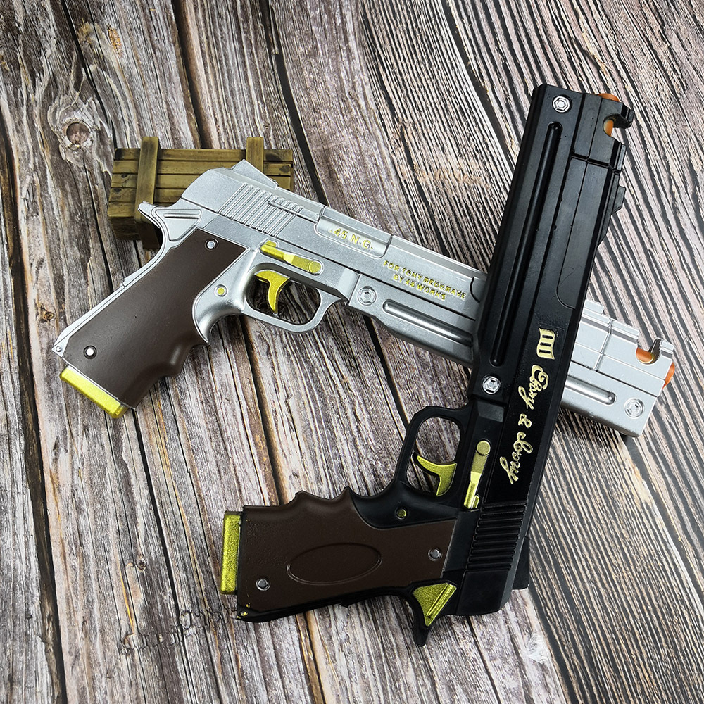 PU Dante Pistol Gun Ebony Ivor - مراجعة Cosplay Prop Pistol وسعره