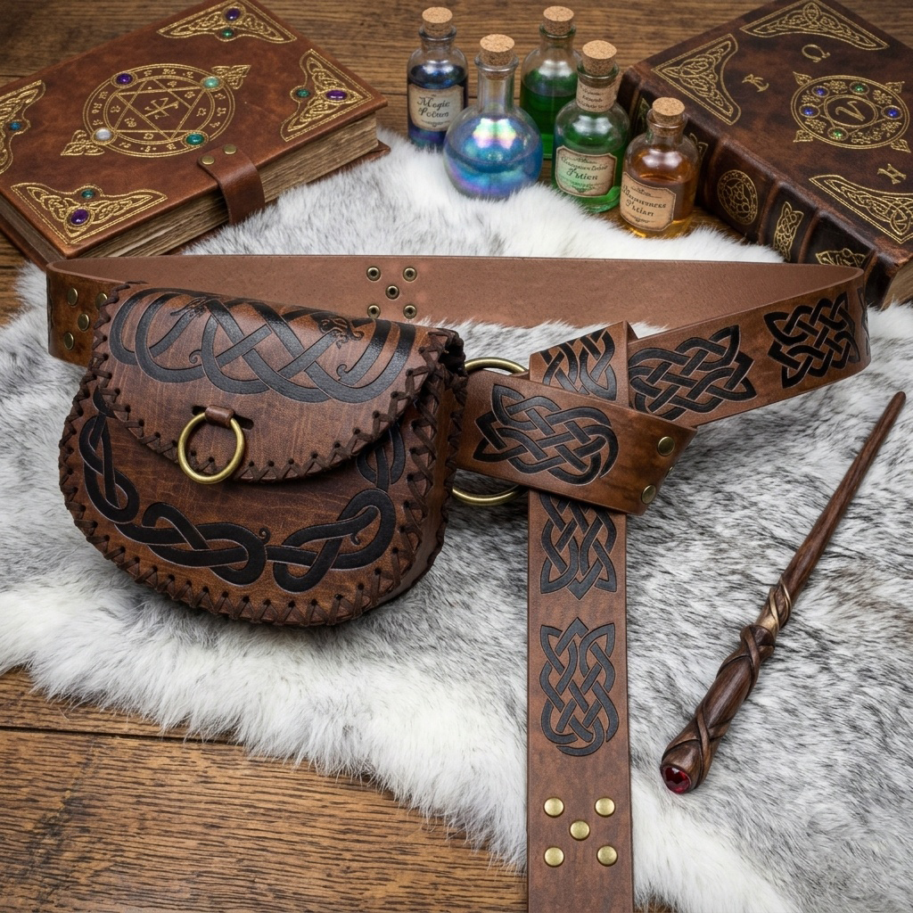 Medieval Viking Embossed Leath - مراجعة Free Cosplay Prop Patterns وسعره