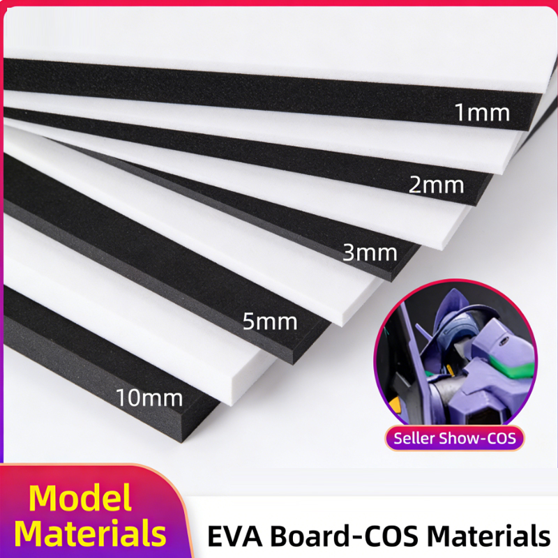 38-degree black EVA foam board - مراجعة Cosplay Props Eva Foam وسعره