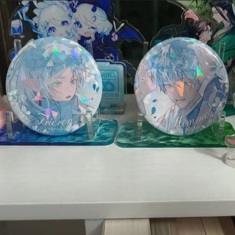 Anime Frieren Himmel Badge Car - مراجعة Frieren Cosplay Prop وسعره