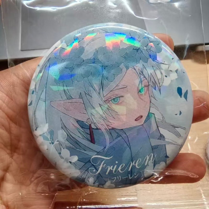 Anime Frieren Himmel Badge Car - مراجعة Frieren Cosplay Prop وسعره