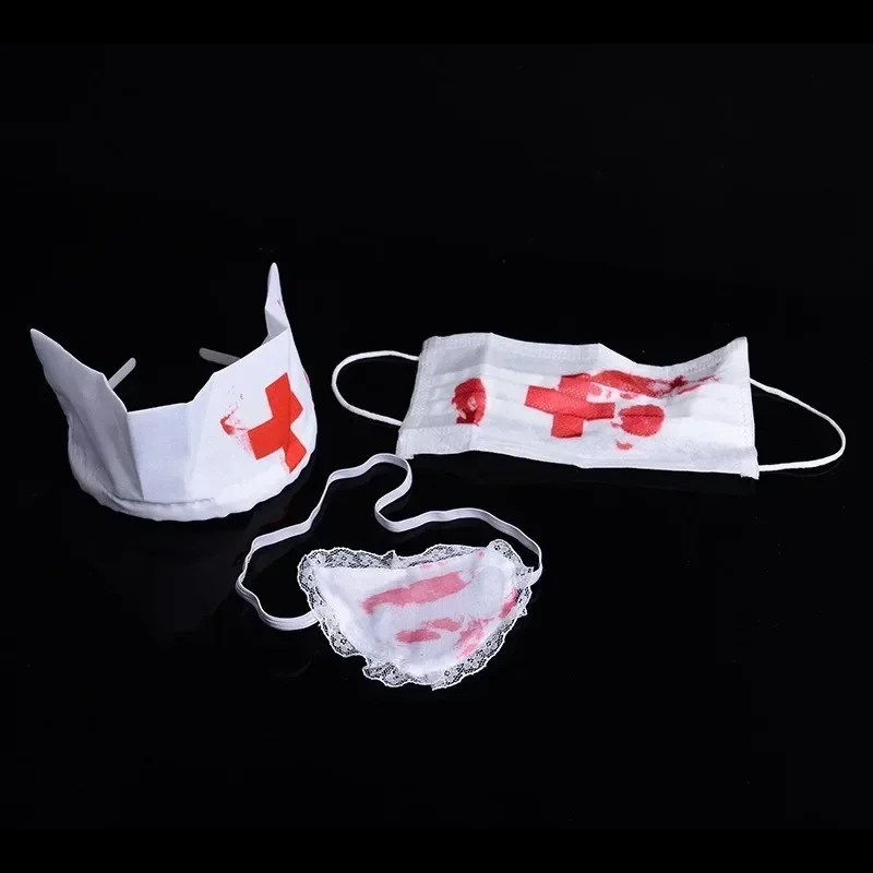 3pcs/Set Halloween Bloody Nurs - مراجعة Cosplay Prop Kit وسعره