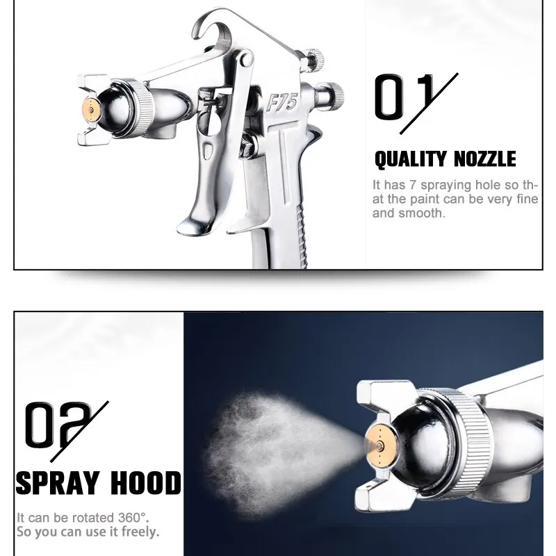 F-75 Adjustable Color Spray Gu - مراجعة Metallic Spray Paint وسعره