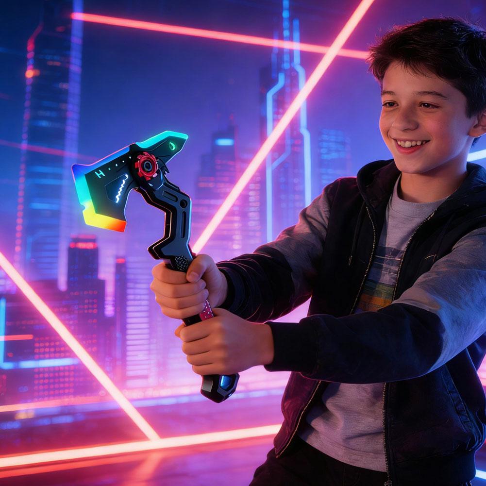 Transformable Light Up Laser A - مراجعة Cosplay Prop Axe وسعره