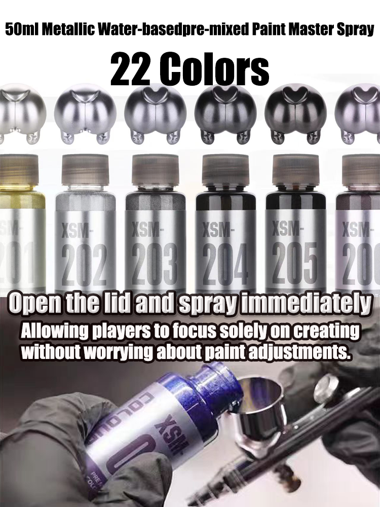 XSM 50ml Metallic Water-basedp - مراجعة Metallic Spray Paint وسعره